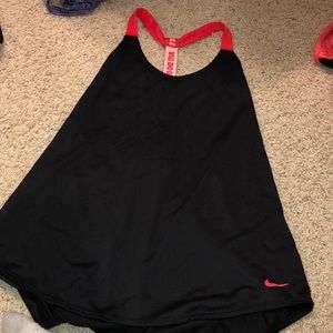 Red and blue nike dri fit tank top